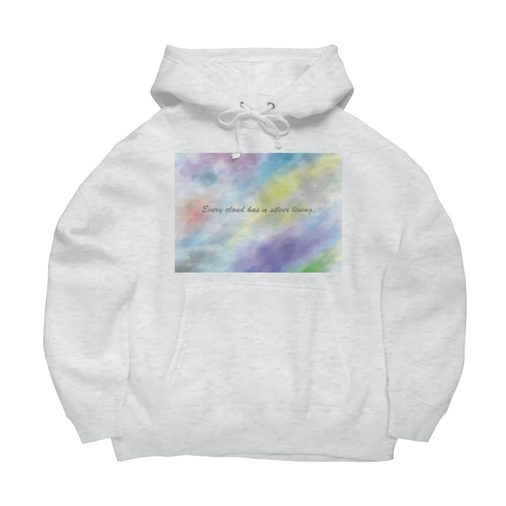 夜の闇に、色の魔法をかけながら。のEvery cloud has a silver lining. Big Hoodie