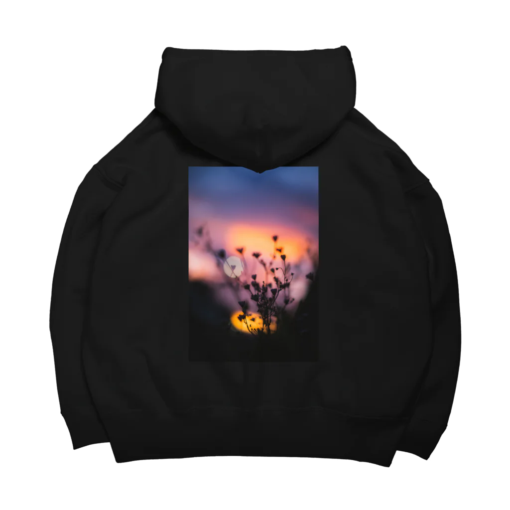 TAISEI_KURIHARAの夕暮れ時のシルエット Big Hoodie