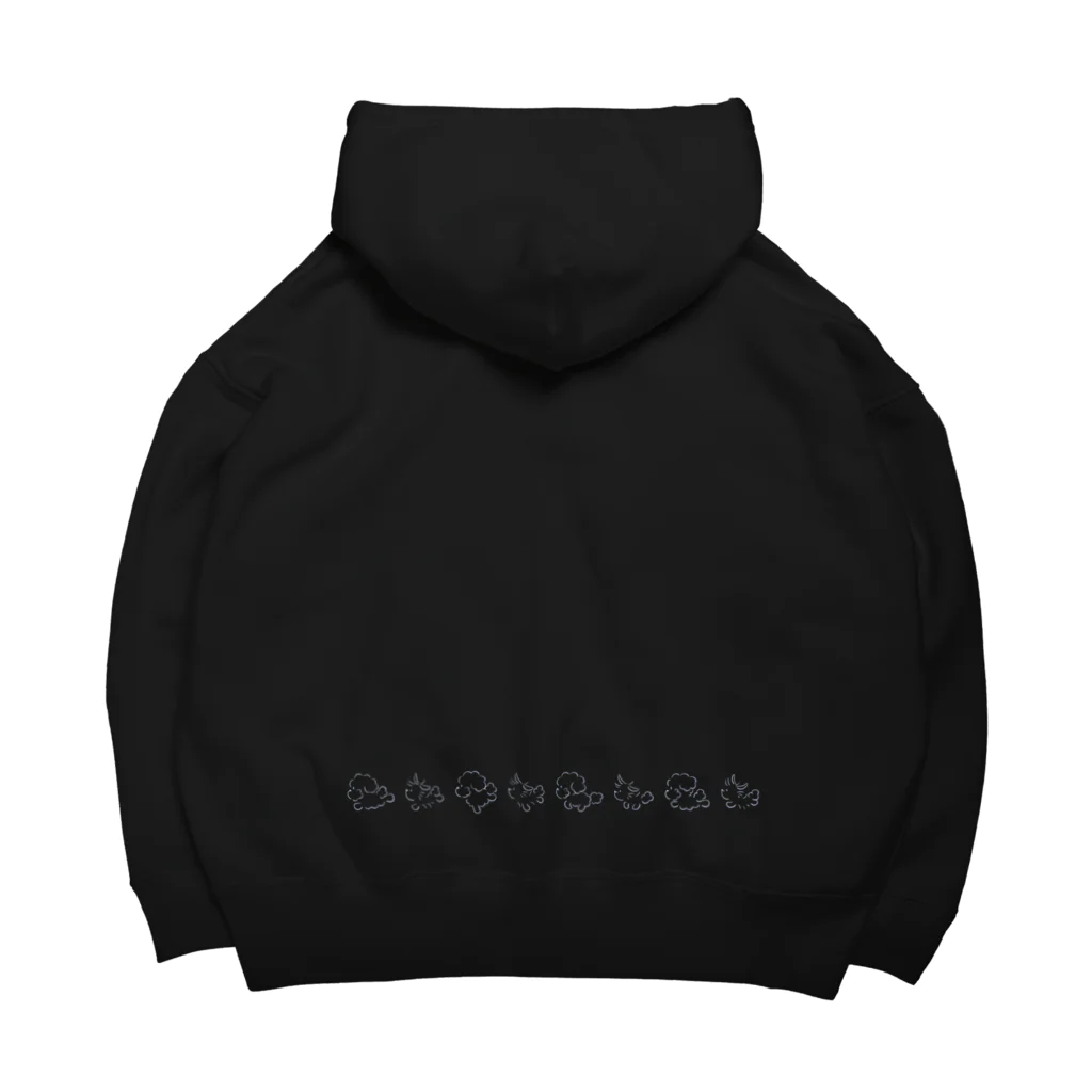 ぷぷまるのぷぷまる　おいかけっこ シロ線 Big Hoodie