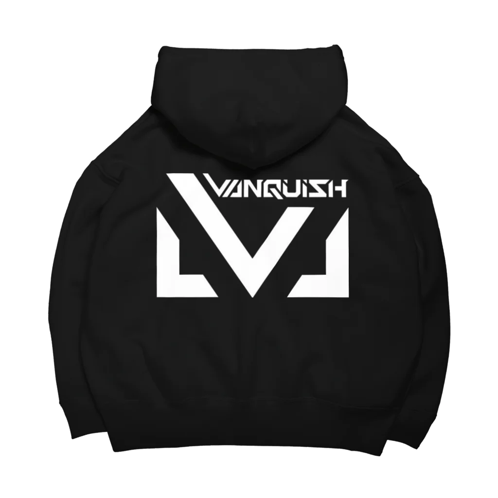 T-BRAVEのVANQUISH ロゴパーカー （デカくて黒くてかっこいい）黒・ネイビー ビッグシルエットパーカー