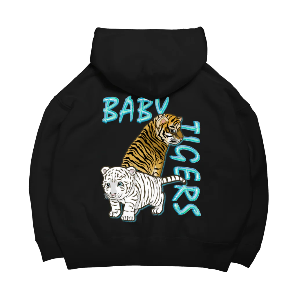 LalaHangeulのBABY TIGERS　バックプリント ビッグシルエットパーカー