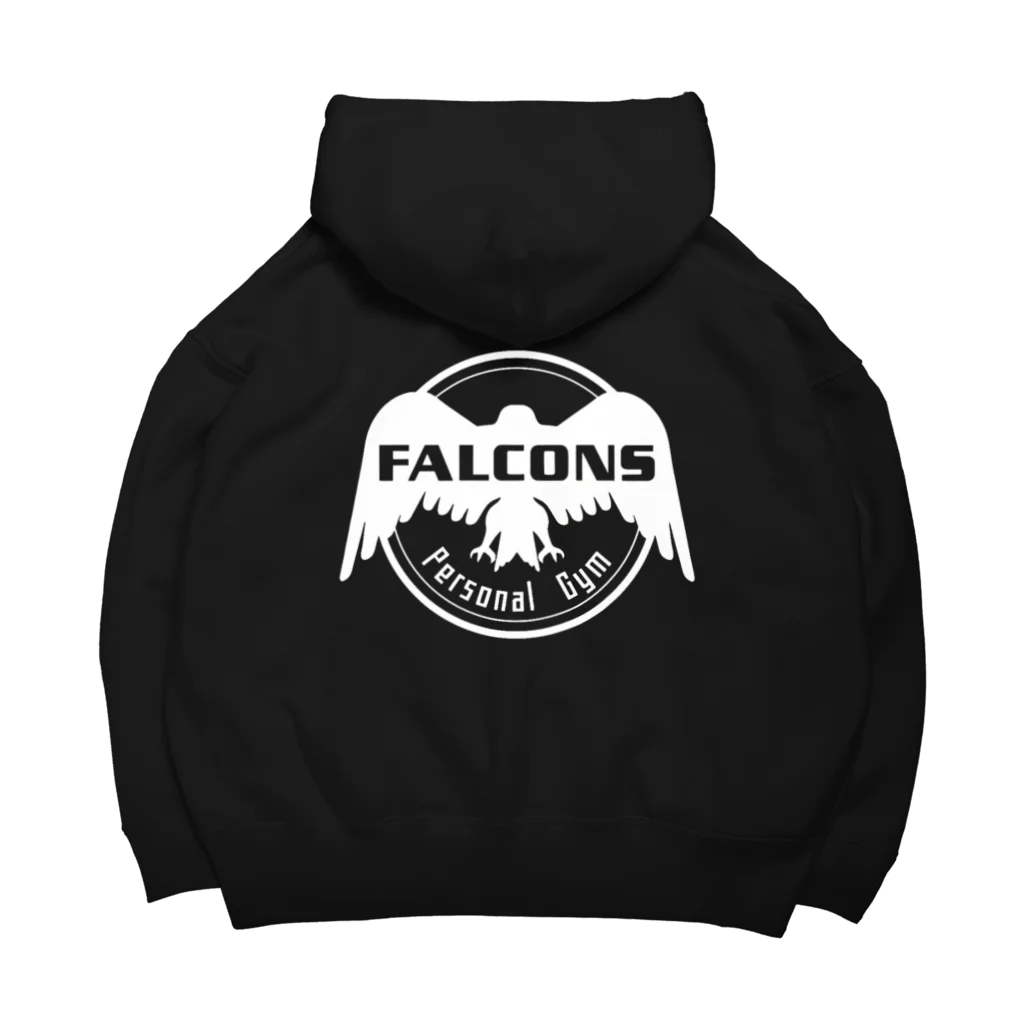 Personal Gym FALCONSのチームFALCONSホワイト ビッグシルエットパーカー