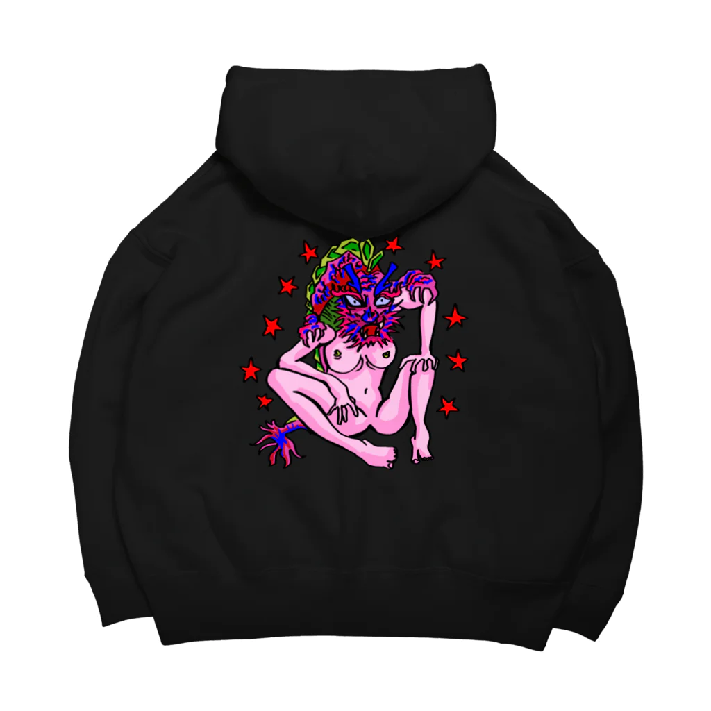 JINPIN (仁品)のドラゴンヘッドガール Big Hoodie