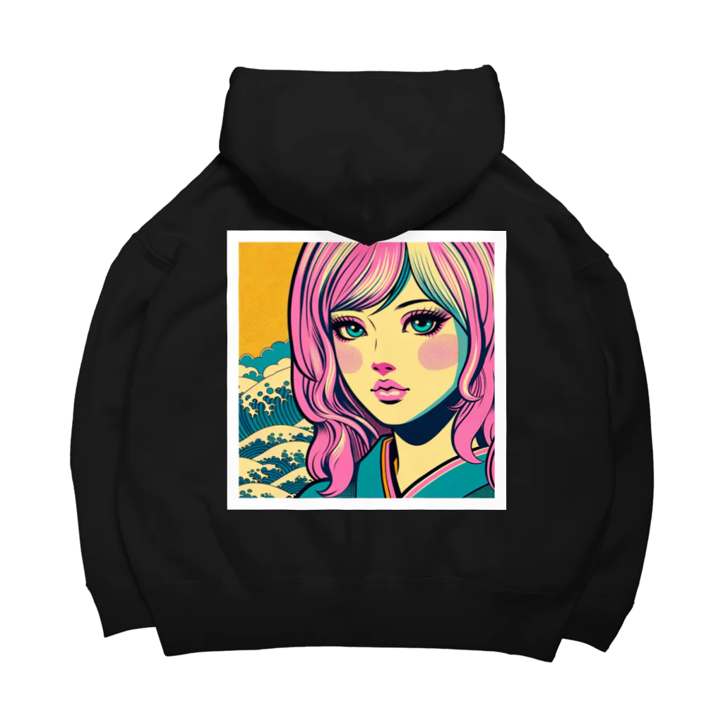 Sunlit Horizonの令和・浮世絵ギャル Big Hoodie