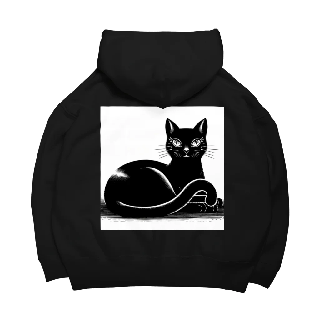 MONOQLO-no-SEKAIの黒猫の誘惑 Big Hoodie