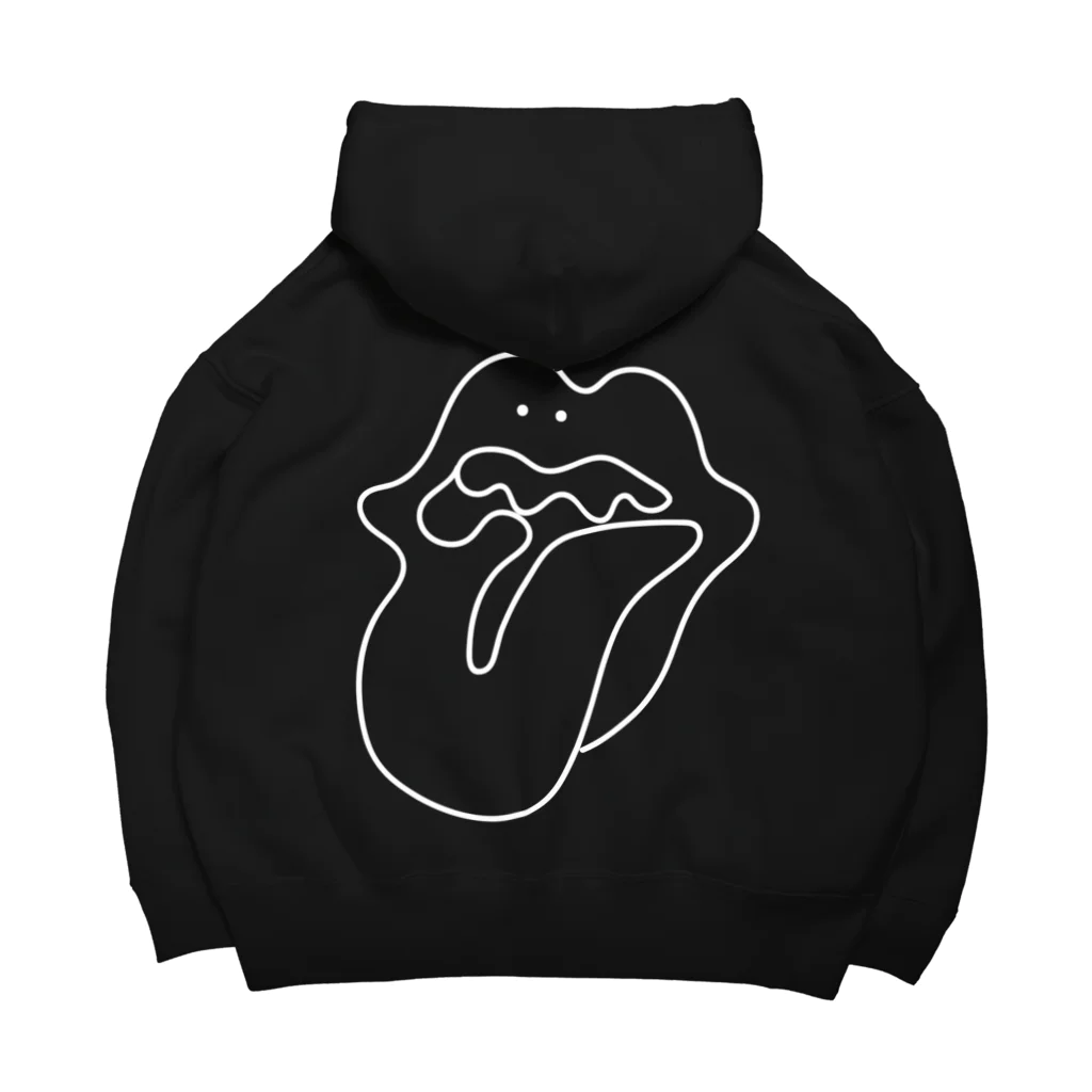 ぐにゃんじROCKのぐにゃっとしたくちBLACK Big Hoodie