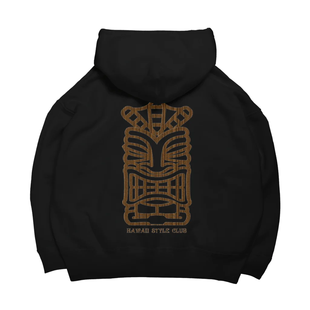 ハワイスタイルクラブの〔Back Print〕 TIKI Big Hoodie