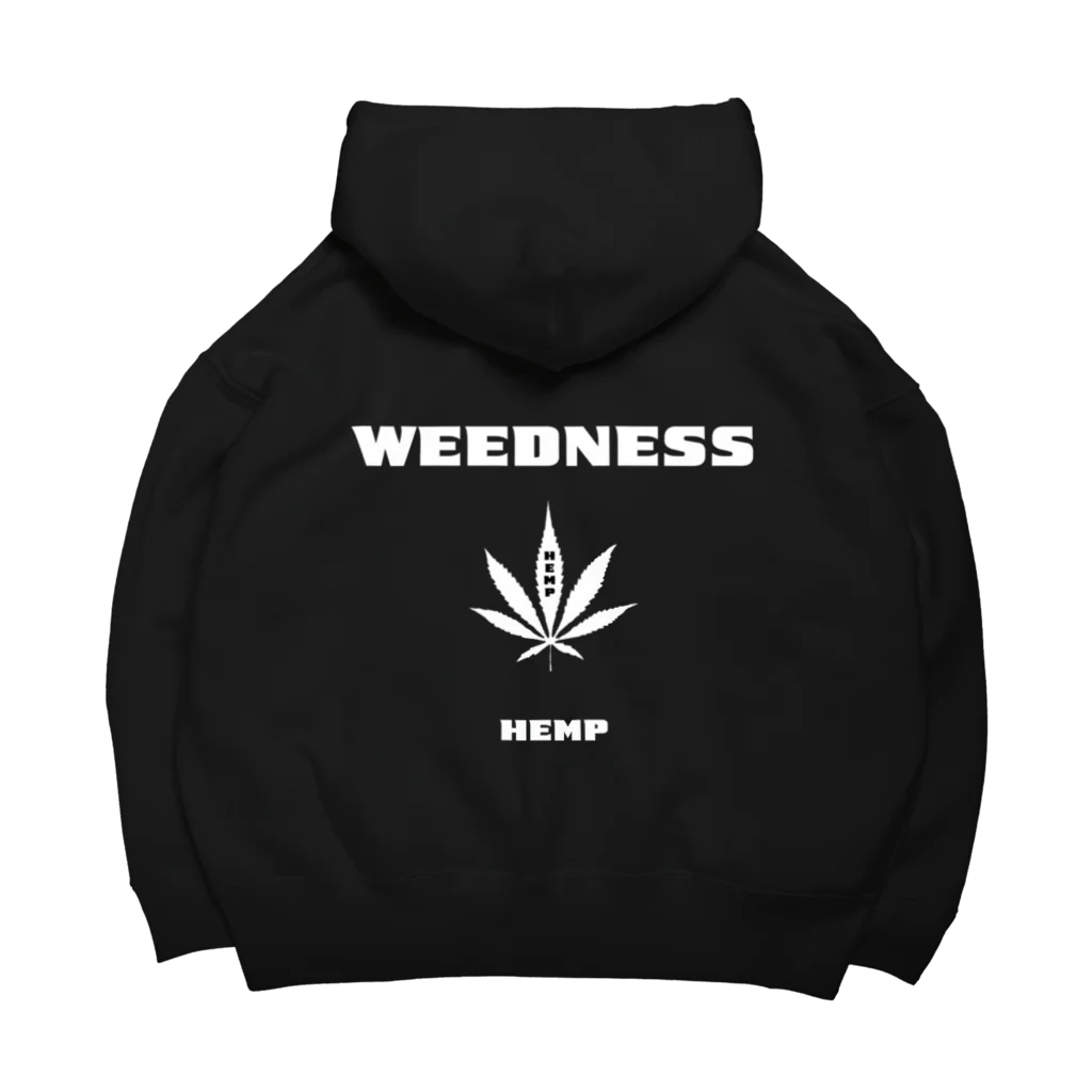 WEEDNESSのWEEDNESS logo ビッグシルエットパーカー