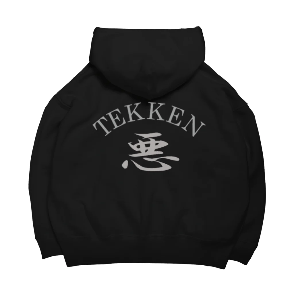 TEKKENのTEKKEN　black ビッグシルエットパーカー