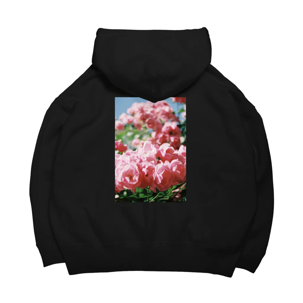 BLACKANDWHITEのBeautiful flowers Big Hoodie