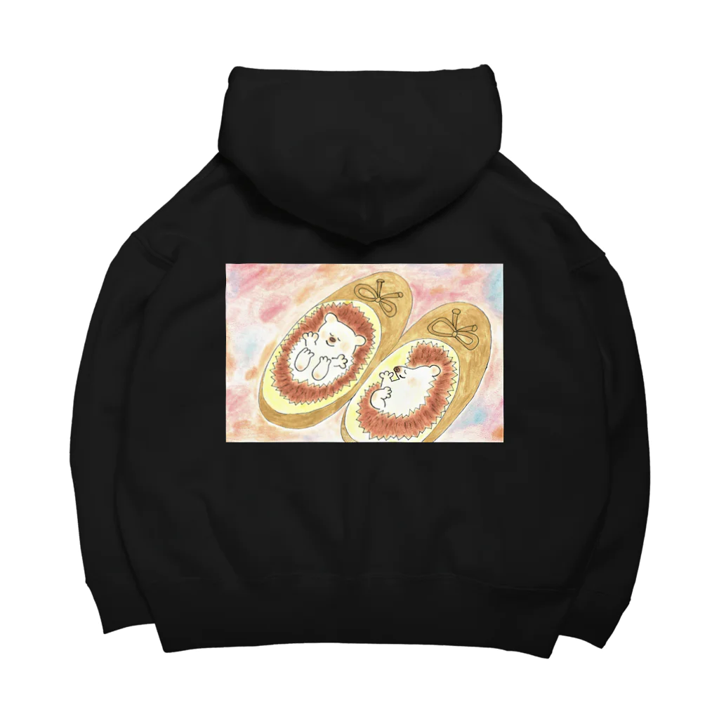 花と雲のおともだちのはりねずみベイビーズ Big Hoodie