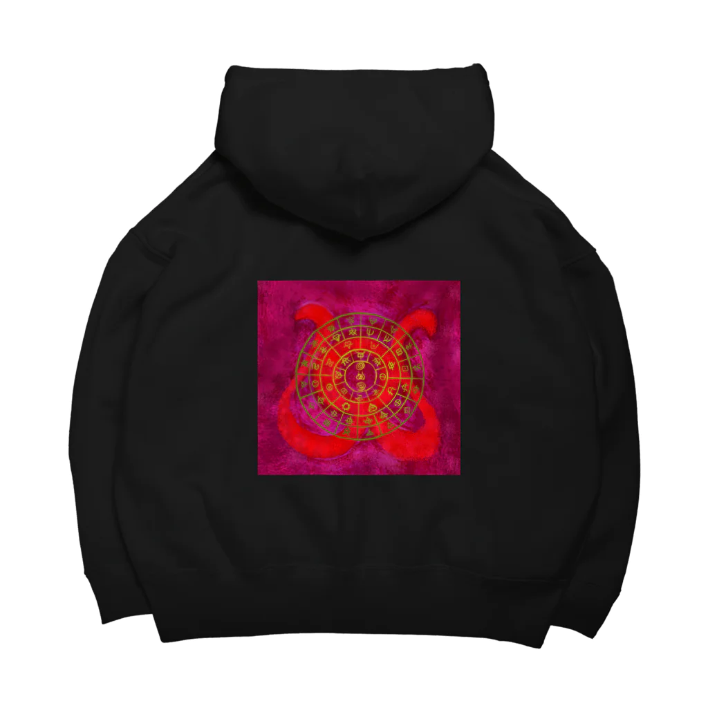 WAMI ARTのフトマニ・ウ(ヲシテ文字) Big Hoodie