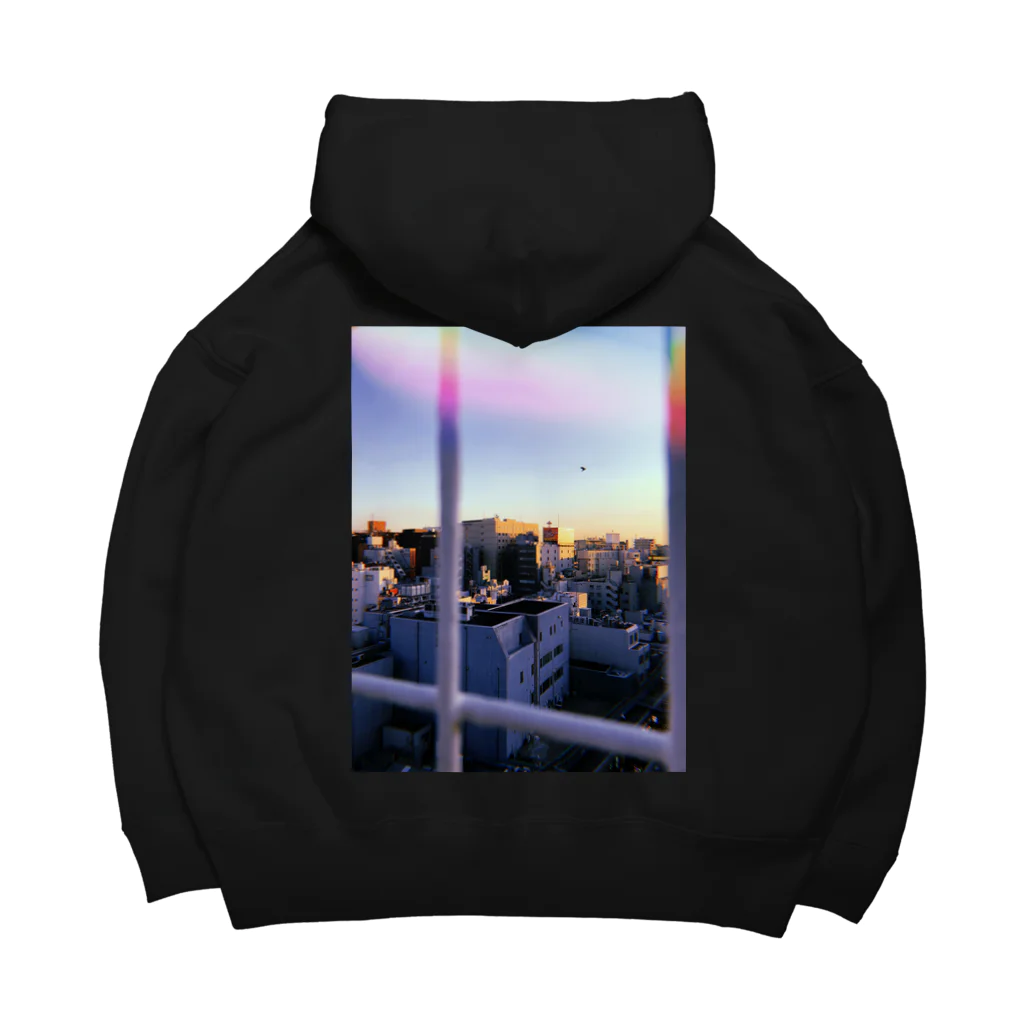 sun・jのCity photo print Big Hoodie