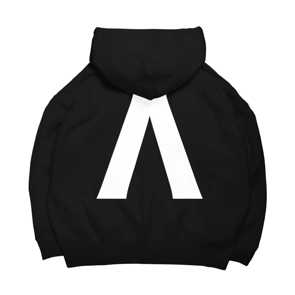 風天工房のΛラムダ・ギリシャ文字（白） Big Hoodie