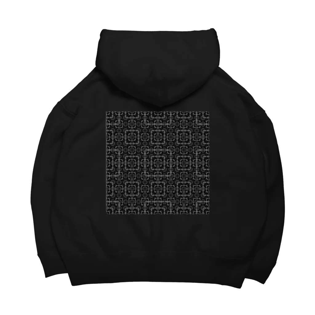 SIdeRiverの作品集の幾何学 フラクタル Big Hoodie