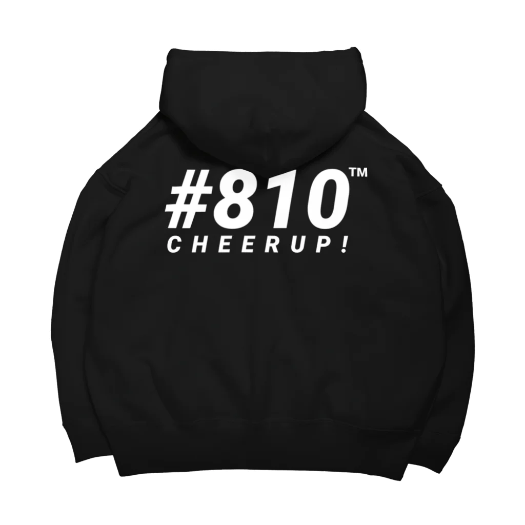 #810の#810 ビッグシルエットシルエットパーカー(ブラック) Big Hoodie