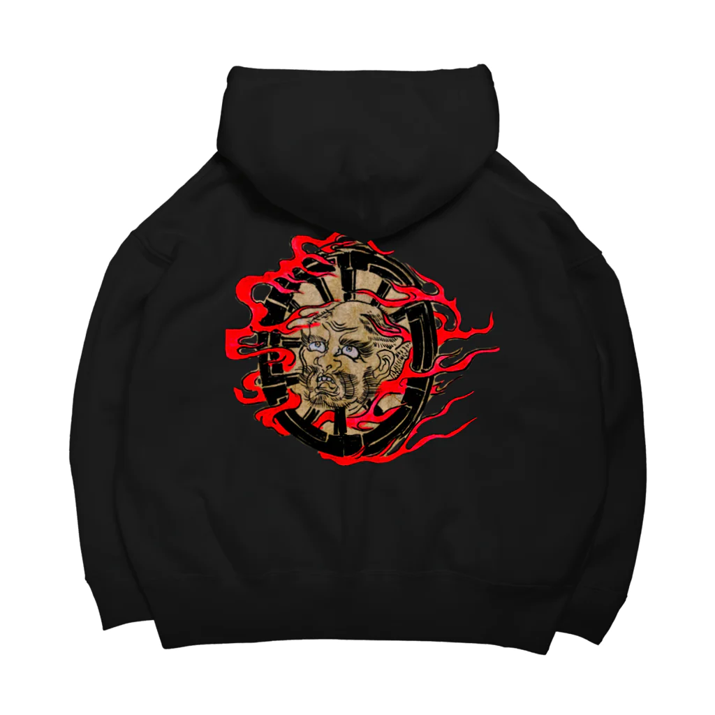 So Yamamoto Custom Artの輪入道 Big Hoodie