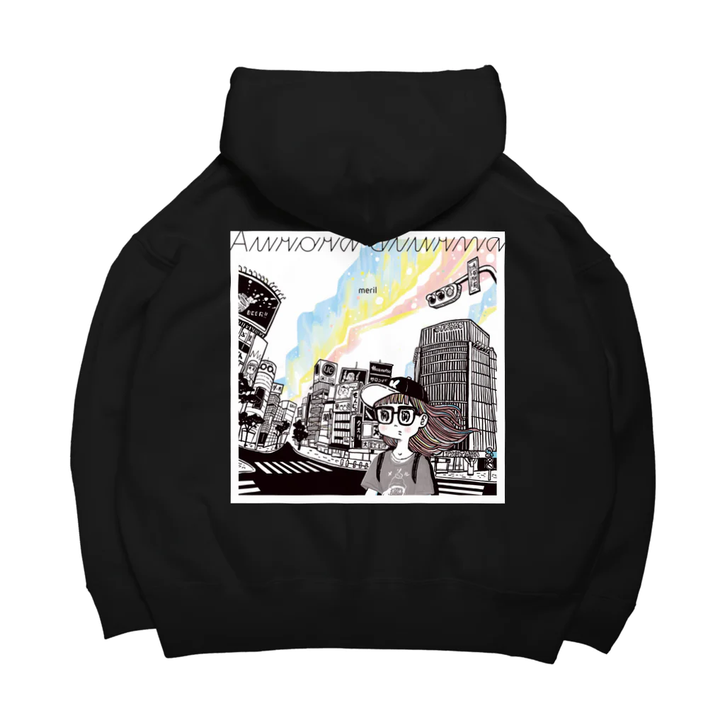 meril_goods_storeの「Aurora diurna」ジャケデザイン2 Big Hoodie