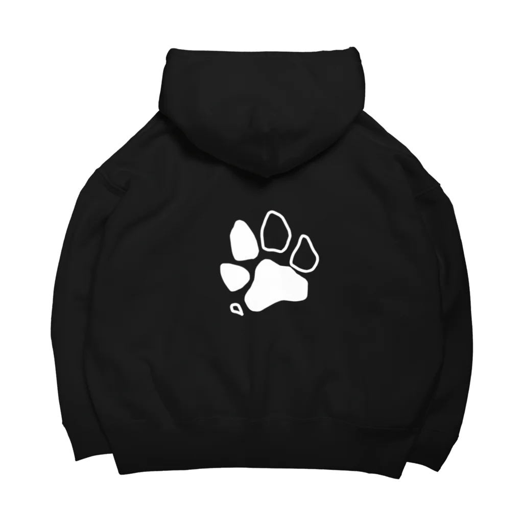 WORLD WOLFの謎解き足跡（白） Big Hoodie