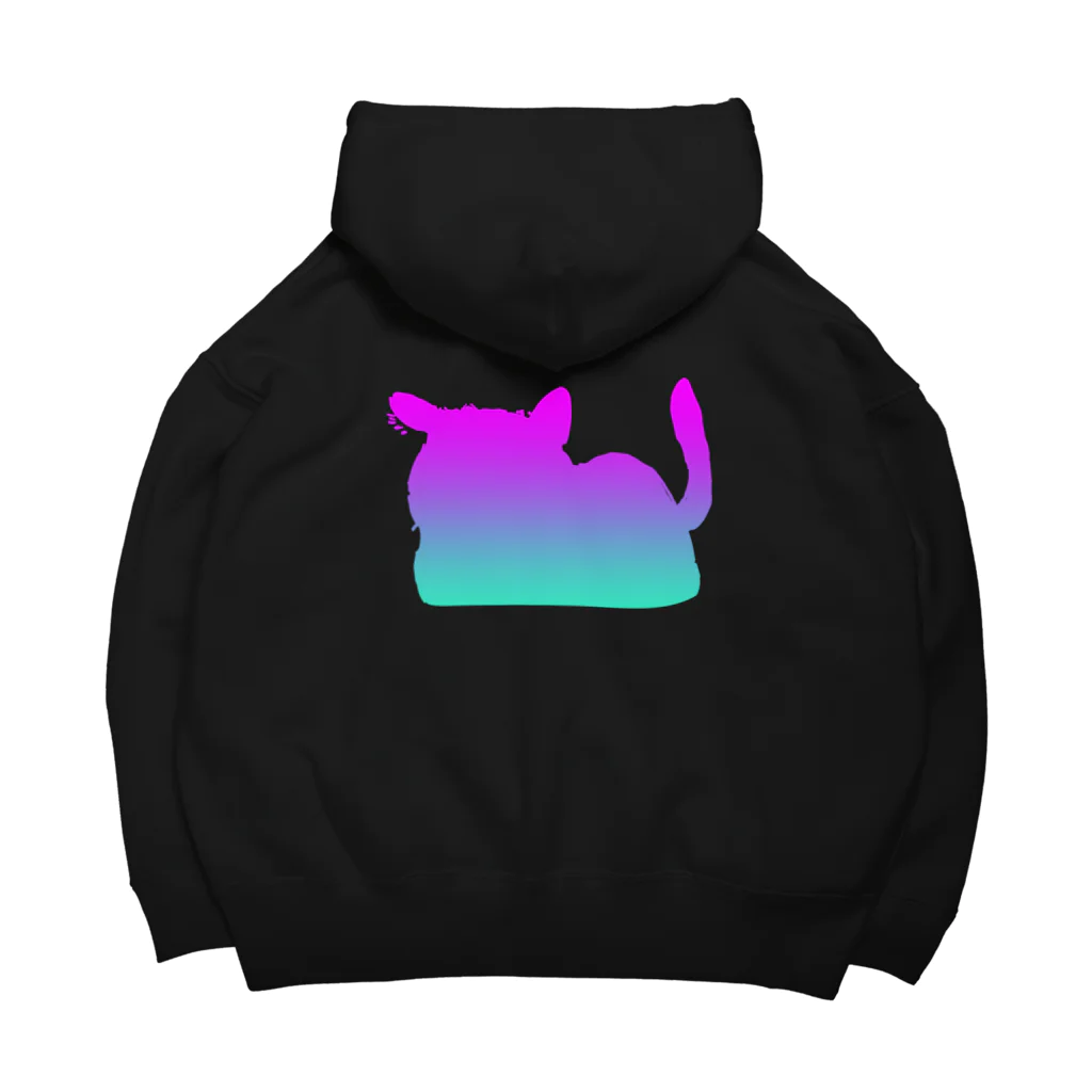 バーチャルねこ屋のNeon Virtual Cat 02 ビッグシルエットパーカー