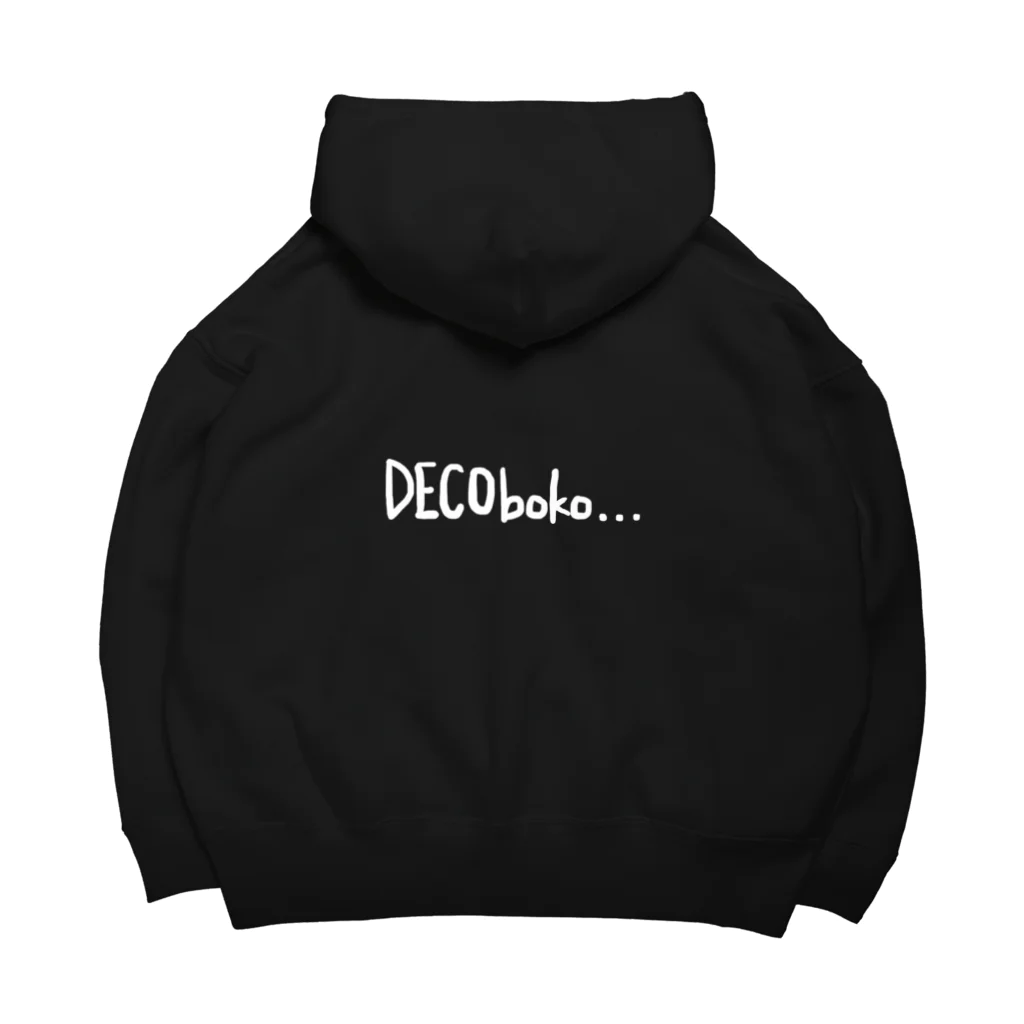 まきびしのDECOboko モノクロ Big Hoodie