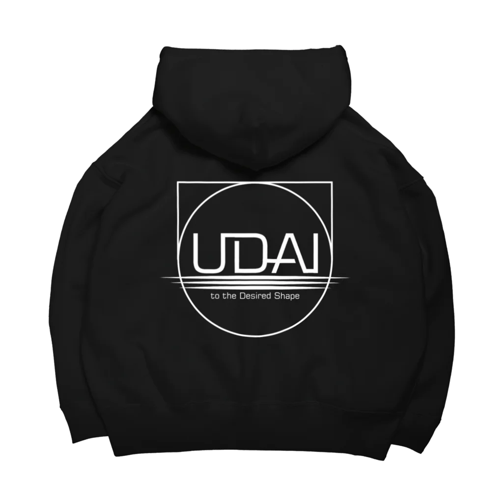 UDAI YAKUのUDAI公式ロゴグッツ ビッグシルエットパーカー