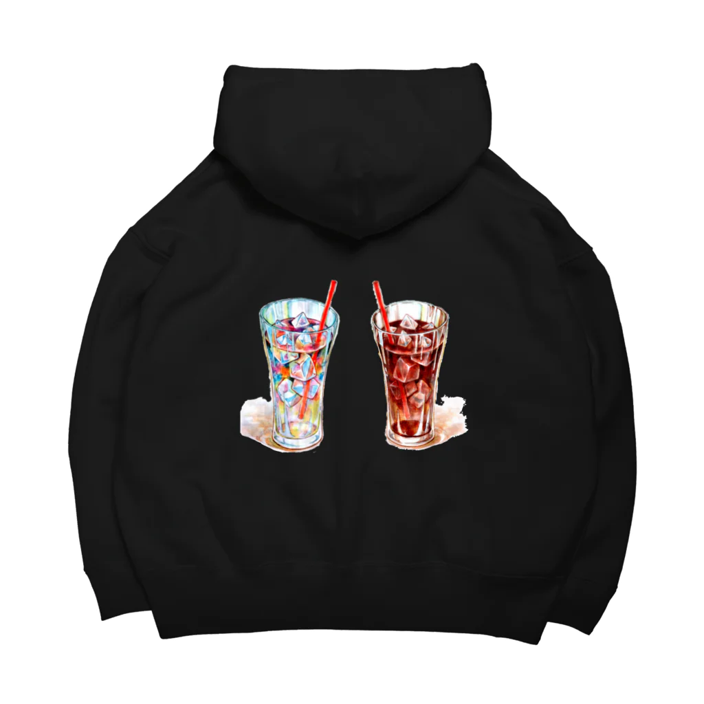 志瓜のSUZURIの4杯のグラスドリンク Big Hoodie