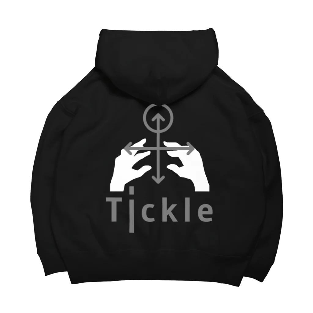 蜜ʕ•ﻌ•✻のtickleグッズ(布地濃い色用) ビッグシルエットパーカー