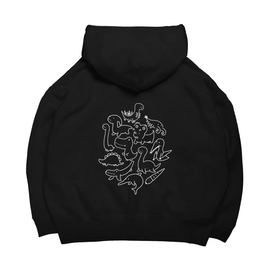 のほほんぞくの古代の生き物パラダイス（ホワイト） Big Hoodie