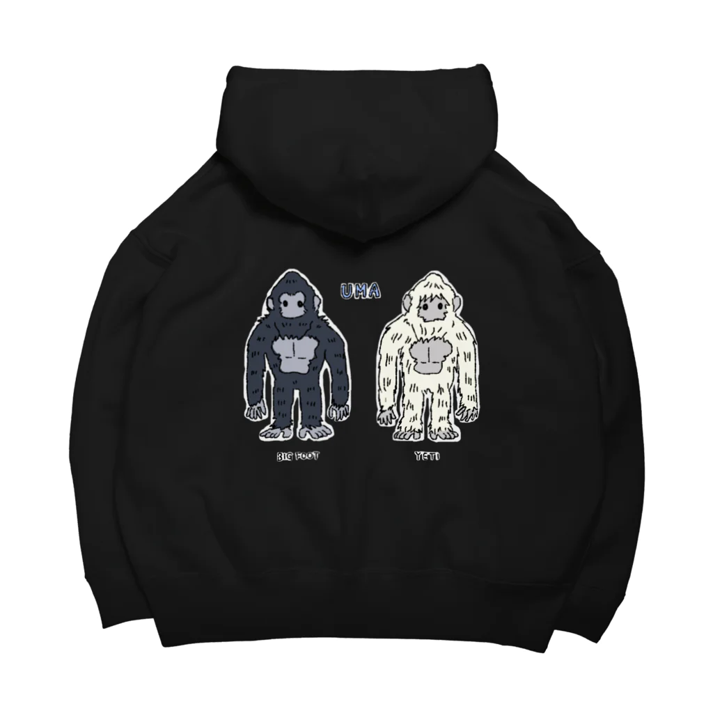 すとろべりーガムFactoryの【バックプリント】UMA ビッグフット＆イエティ Big Hoodie