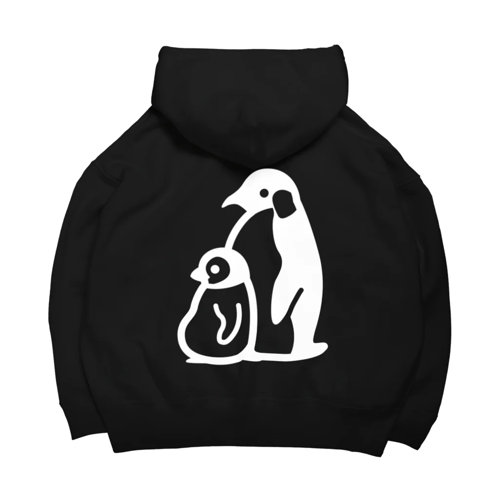 かわずやのぺんぎんのおやこ（白） Big Hoodie