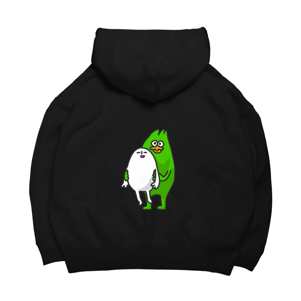 HIDEPAINT　SUZURI店のプームとタマゴヤン Big Hoodie