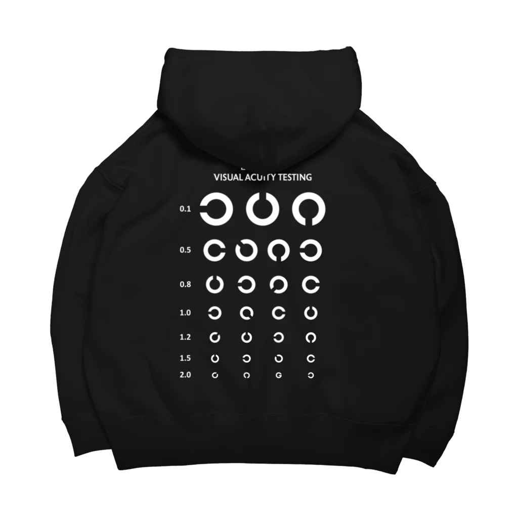 kg_shopの[★バック] Visual Acuity Testing [ホワイト] Big Hoodie