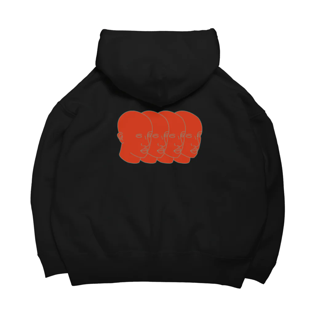 Parallel Imaginary Gift ShopのLife is Hell（Orange） Big Hoodie