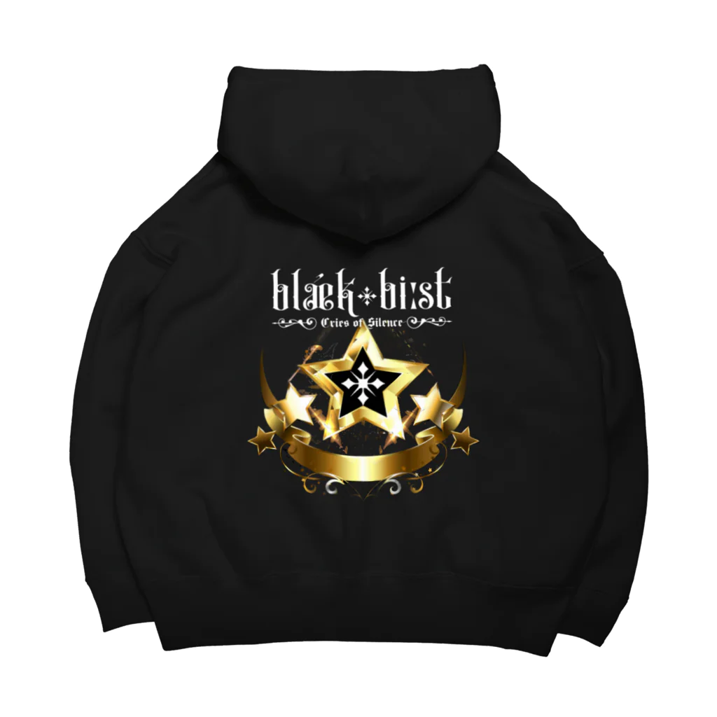 "blˈæk★bíːst"のblackbeast star logo 루즈핏 후디