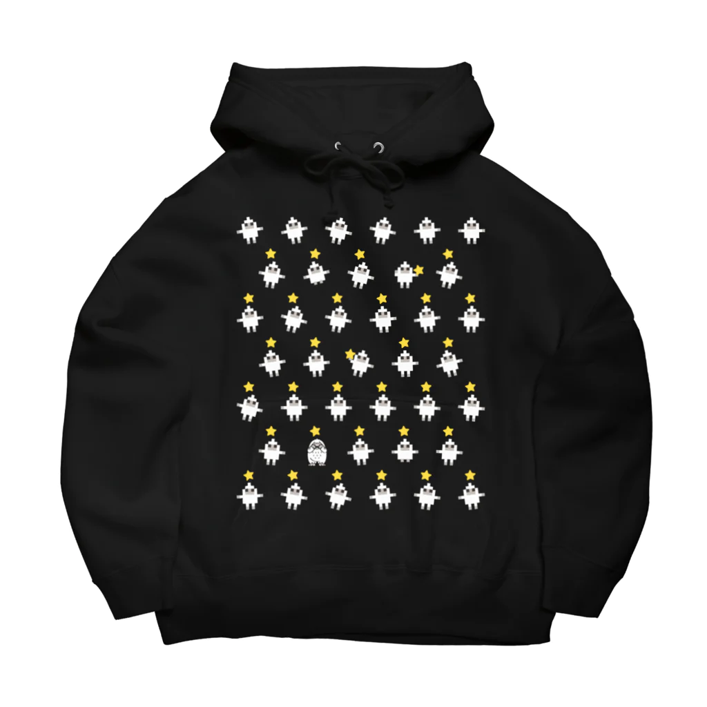 イラスト MONYAAT のドットでイエイ Big Hoodie