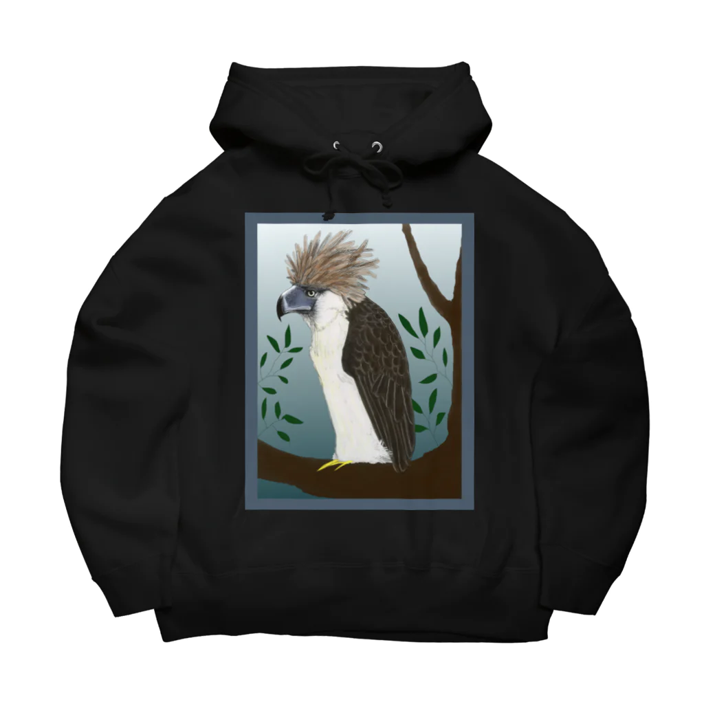 Sea of Grassの遠くを見るフィリピンワシ Big Hoodie