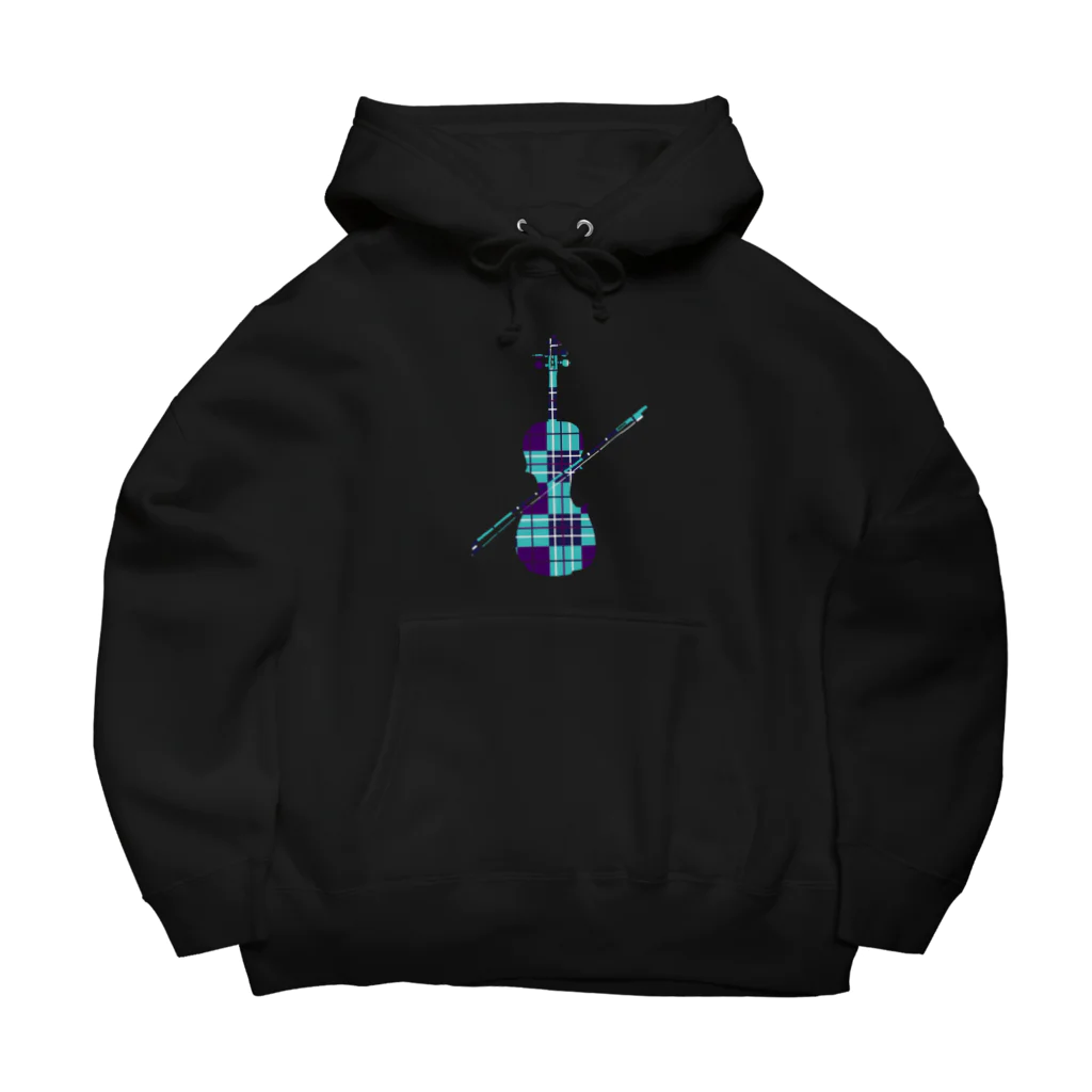 NIKORASU GOの音楽デザイン「バイオリン」（Tシャツ・パーカー・グッズ・ETC） ビッグシルエットパーカー