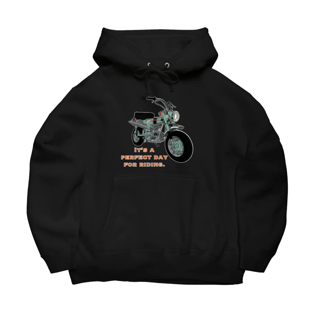 mayon's animal shopのバイクTシャツ　レトロなダックス Big Hoodie