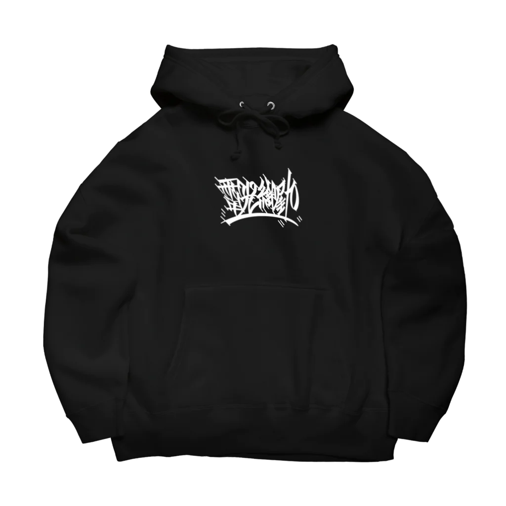 尾九の胸割りちゃん 般若面 面チラシ Big Hoodie