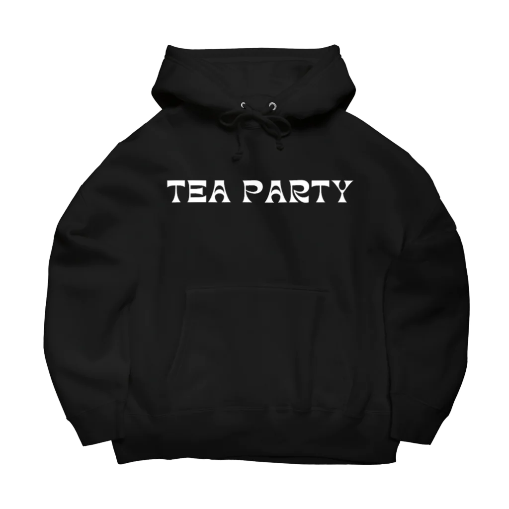 TEA PARTY Dance ShopのTEA PARTY フロントロゴ ビッグシルエットパーカー Black Big Hoodie