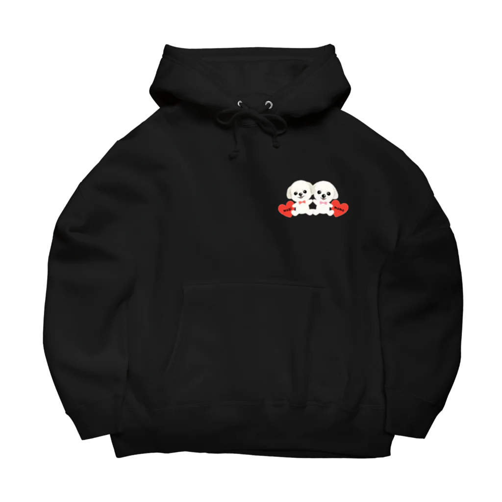 おかんのおえかきのムギちゃん モモちゃん Big Hoodie