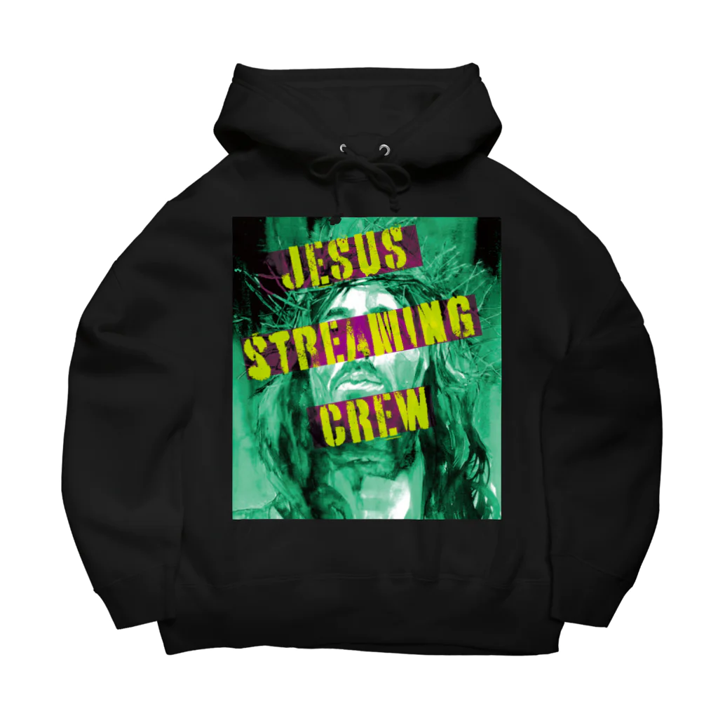 jesus_yutakaのJESUS STREAMING CREW PARKA(前プリント) ビッグシルエットパーカー