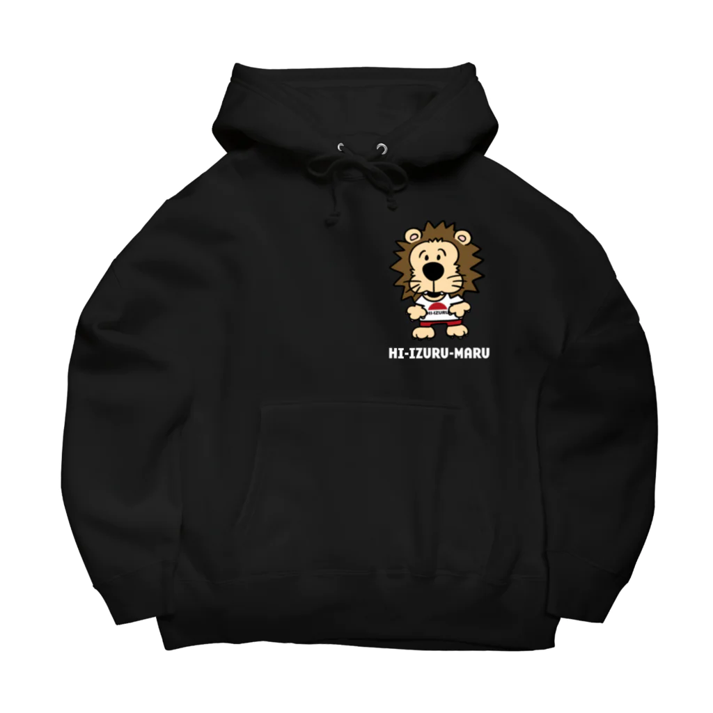 HI-IZURUのちょこっといずる丸de後ろはHINOMARU国旗 Big Hoodie