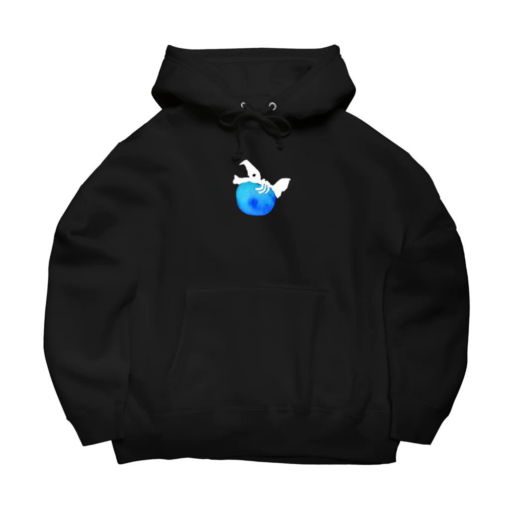 YuDesign￤ゆうデザインのぷくっといきものシリーズ魚ブルー Big Hoodie