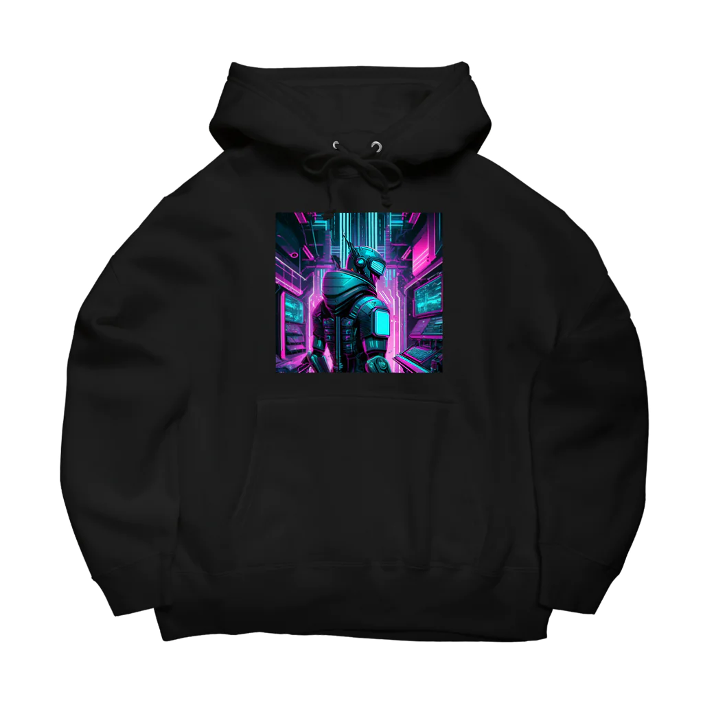 のんびりアート工房のサイバーパンク Big Hoodie