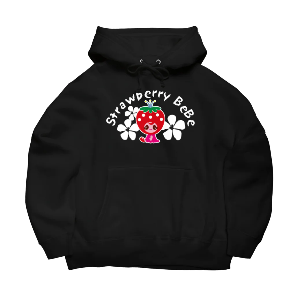 Illustrator Moca&Ram shopのいちごのお姫さまStrawberry BeBe🍓ストロベリーべべ Big Hoodie