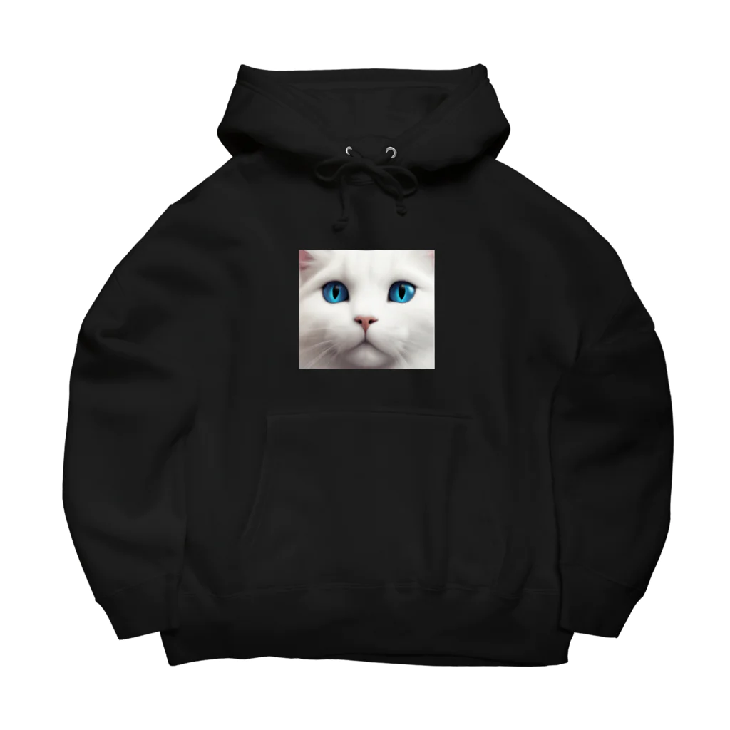 Mystic Blueの猫のMystic Blue Big Hoodie