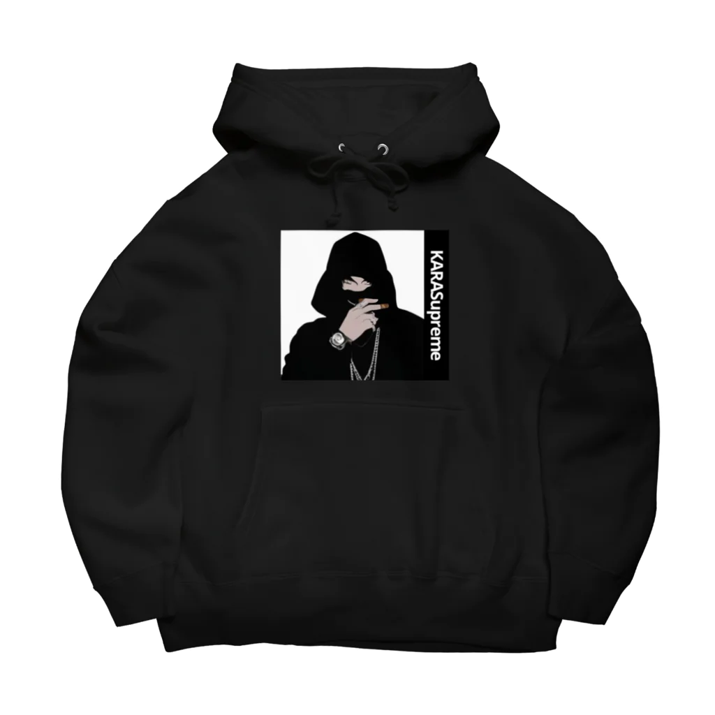 鴉番組公式SHOPのカラスチャンネルアイコニックオリジナルデザイン Big Hoodie