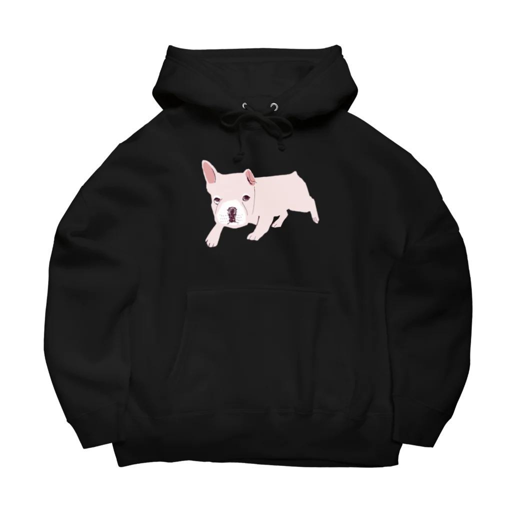 NIKORASU GOのフレンチブルデザインTシャツ「お外でやや警戒心あり」（Tシャツ・パーカー・グッズ・ETC） Big Hoodie